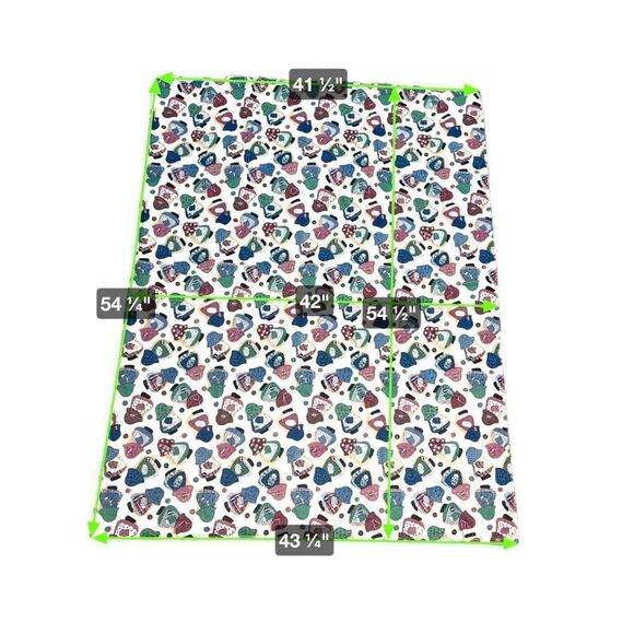 Handmade Patchwork Pillow quilt Quillow Sunbonnet Sue Lavender Purple Cozy NEW - Picture 8 of 8